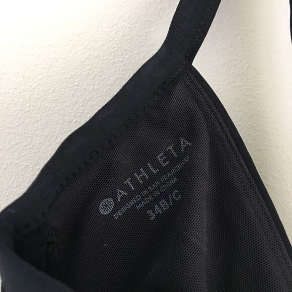 Athletha black swim tankini top | Size 34B/C - Picture 2 of 5